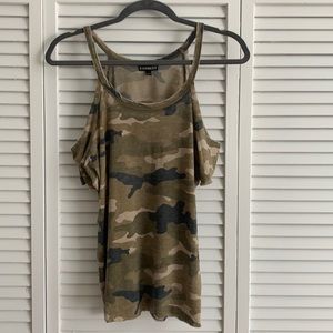 Express cold shoulder top